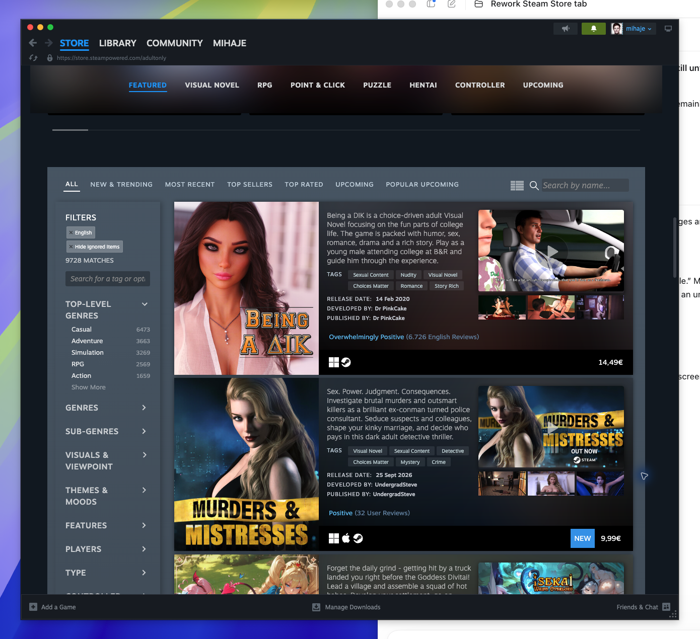 Adult Only Hub — Browse Items - All (Captured)