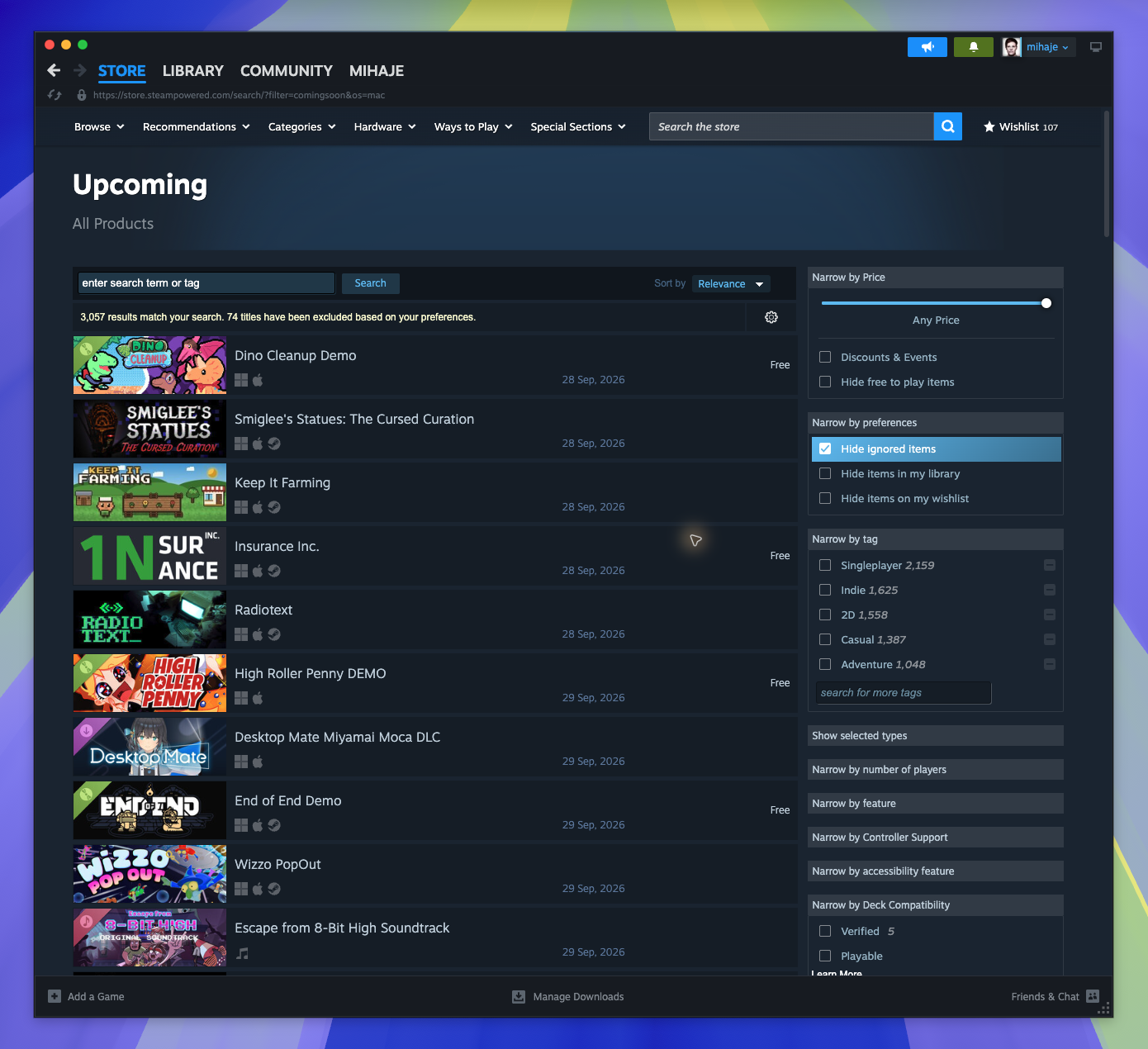 Coming Soon - Full List — Browse Search Results (Captured)