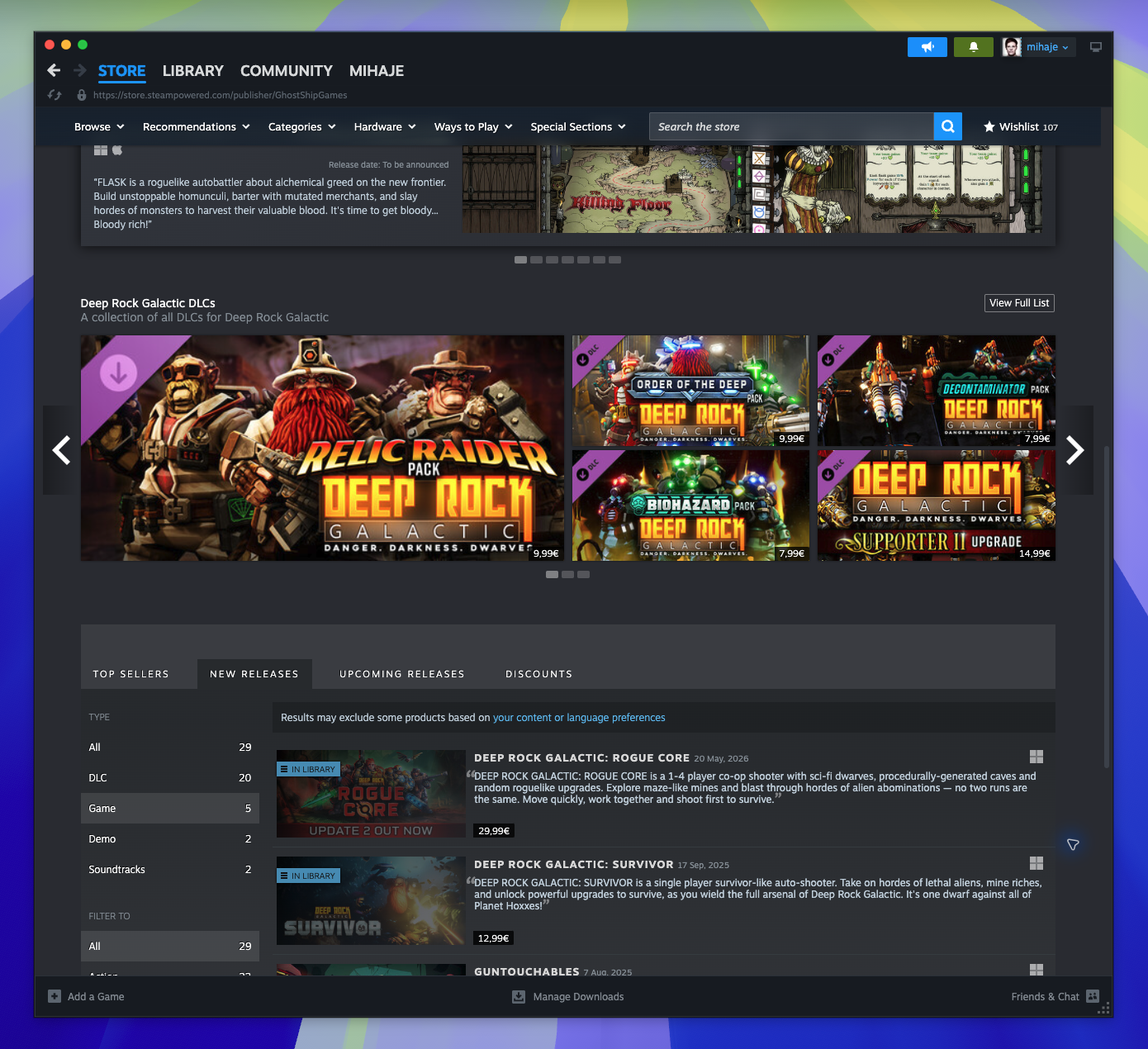 Creator Homepage — Featured Discount Section (Not located)