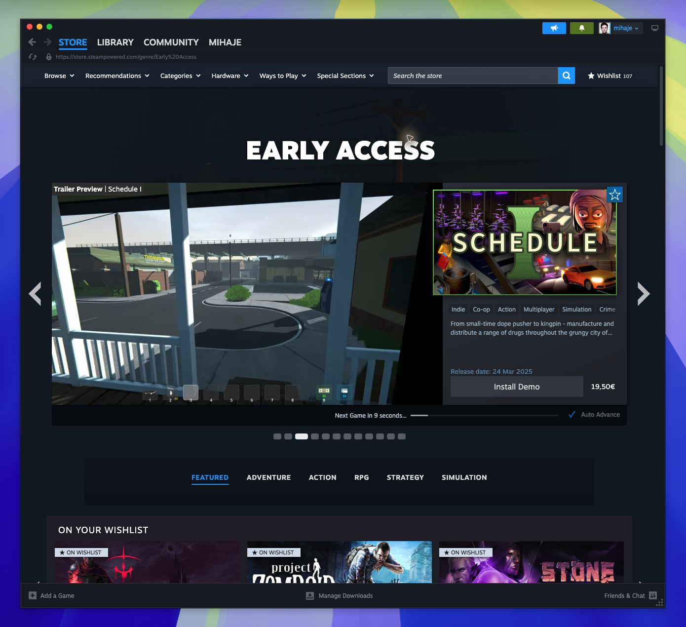 Early Access Hub — Featured Products (Captured)