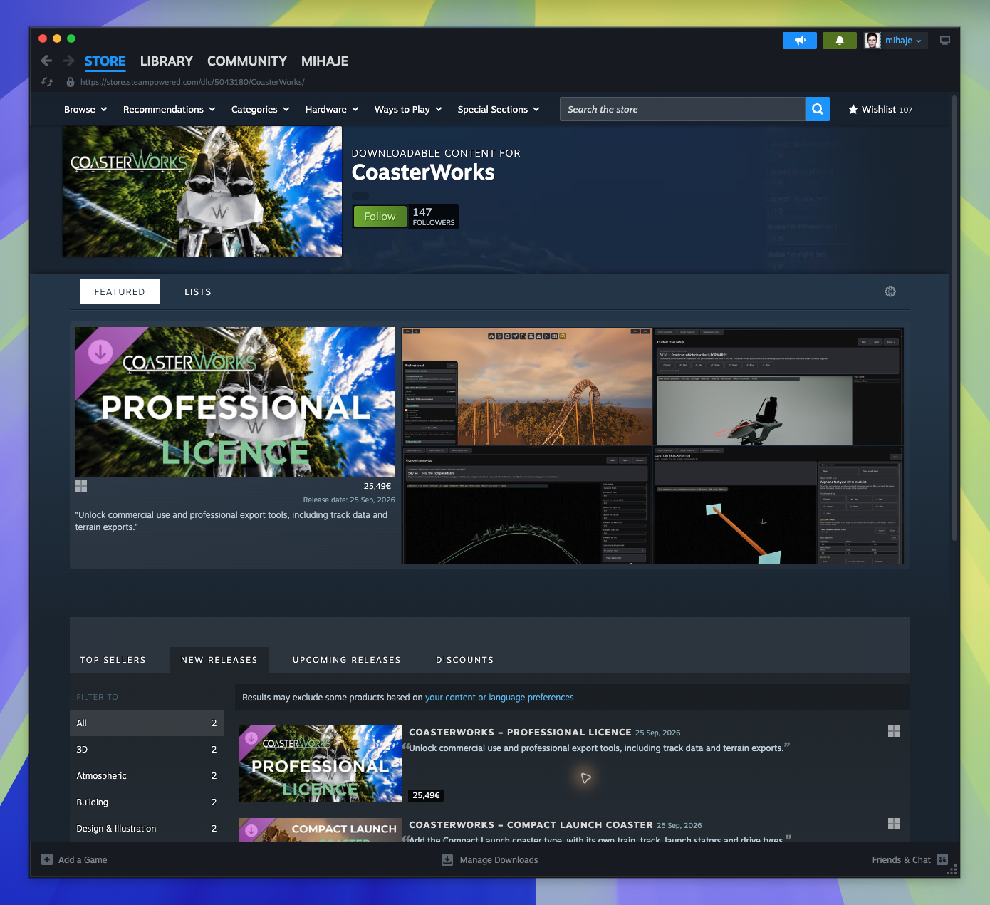 Game DLC List — page overview (Captured)
