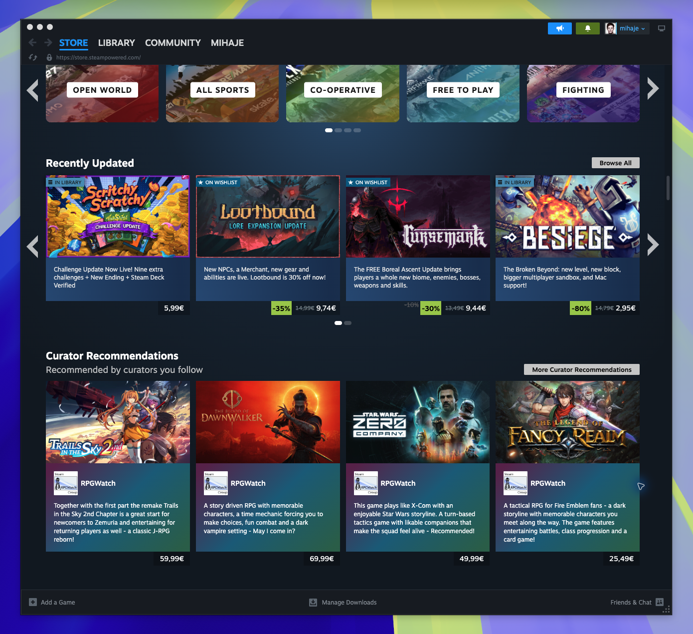 Home Page — Updated Games (Captured)