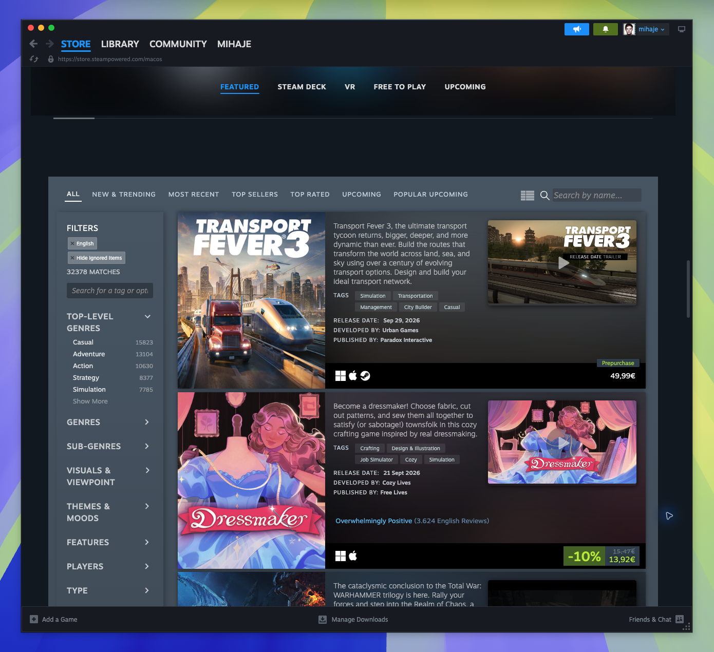 MacOS Hub — Browse Items - All (Captured)