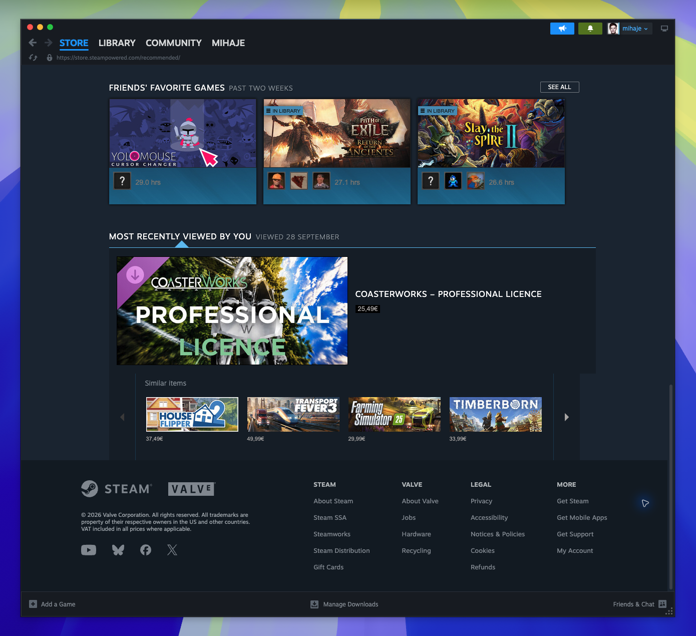 Recommendations - Main — Recommended - More Recently Viewed (Not located)
