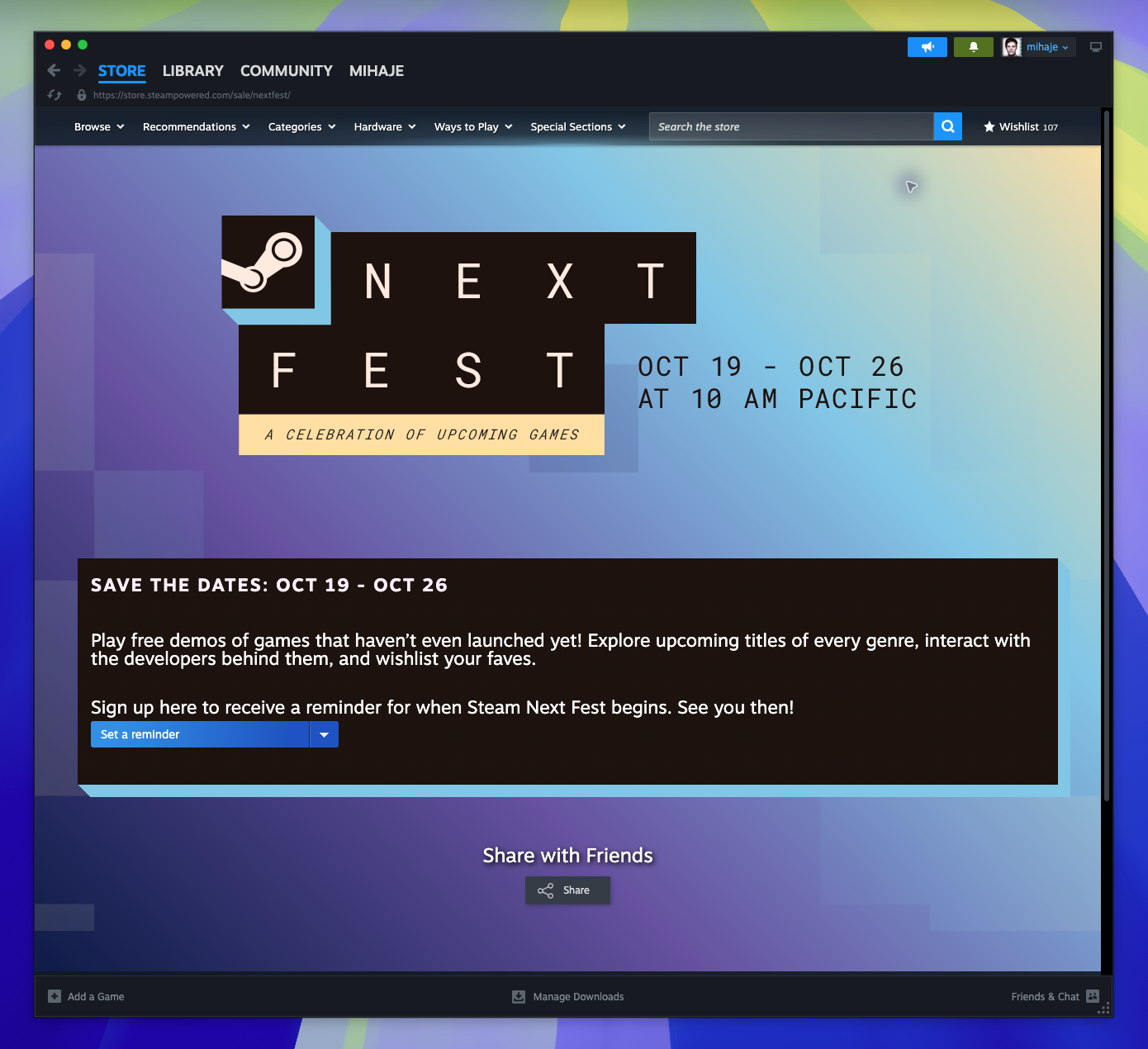 Sales Page — nextfest (Unavailable)