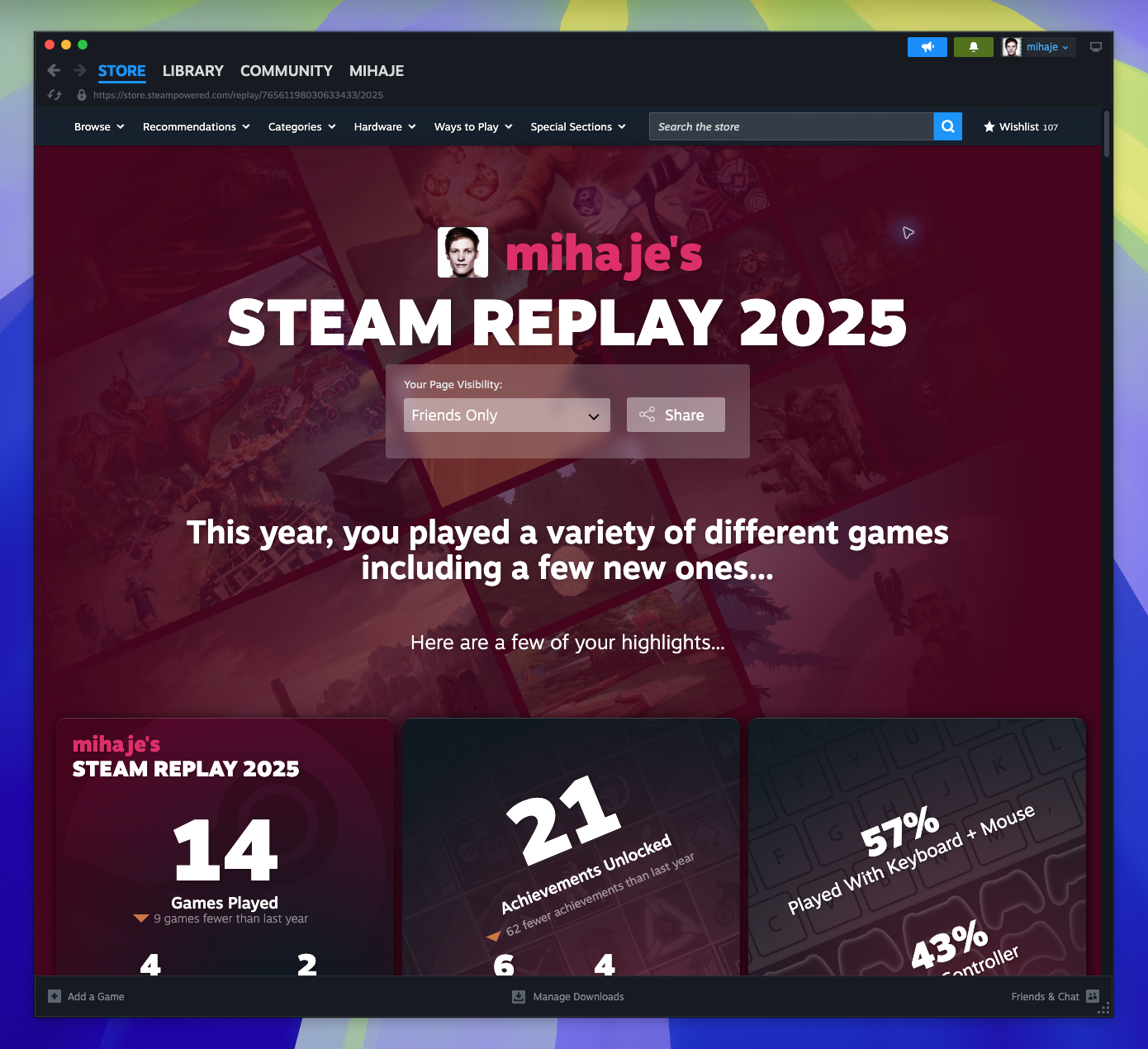 Steam Replay — page overview (Captured)